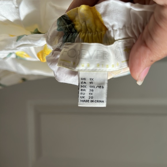 Forever 21+ Lemon Off-The-Shoulder Blouse - Picture 5 of 5